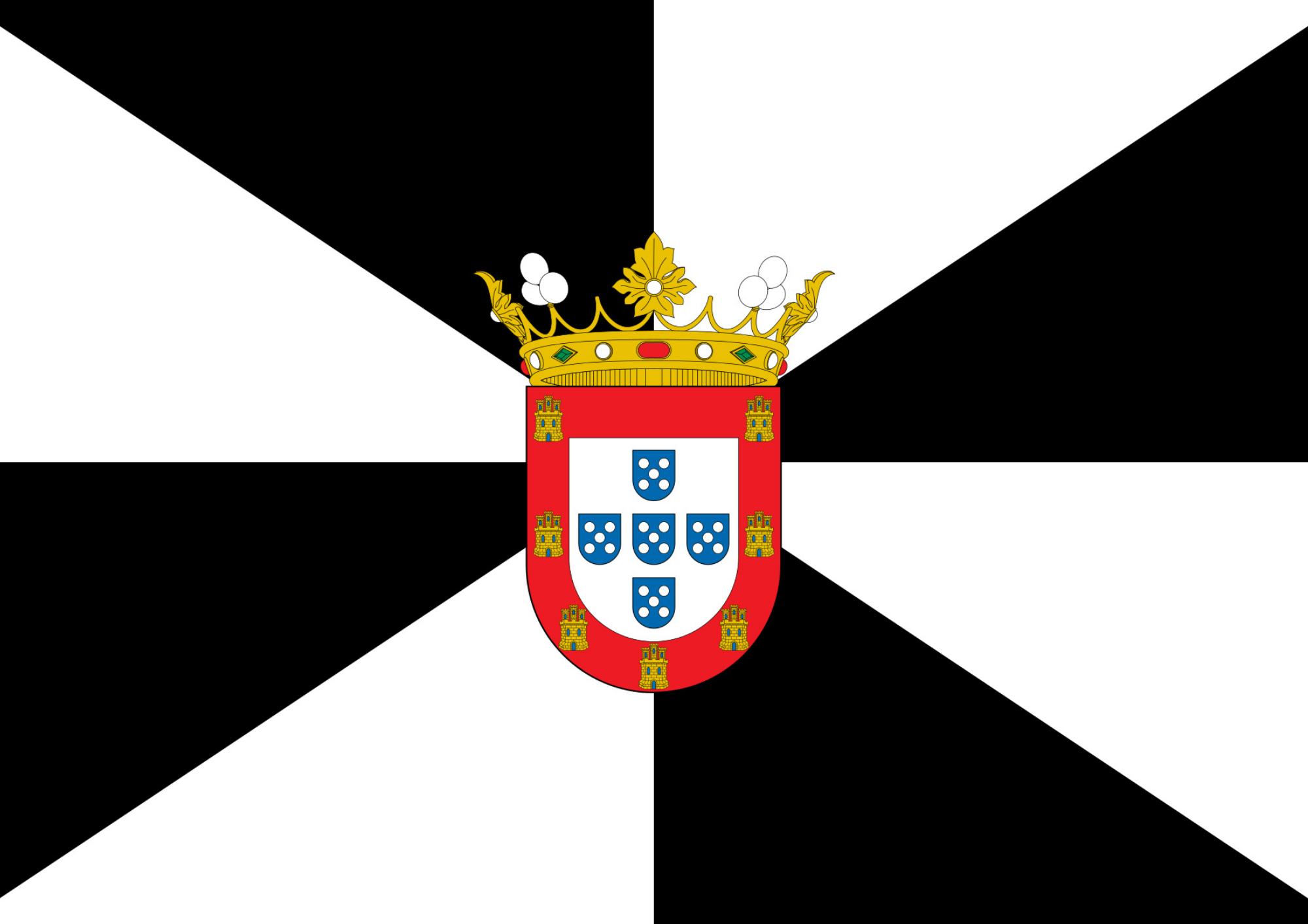 Ceuta flag in A4 to print