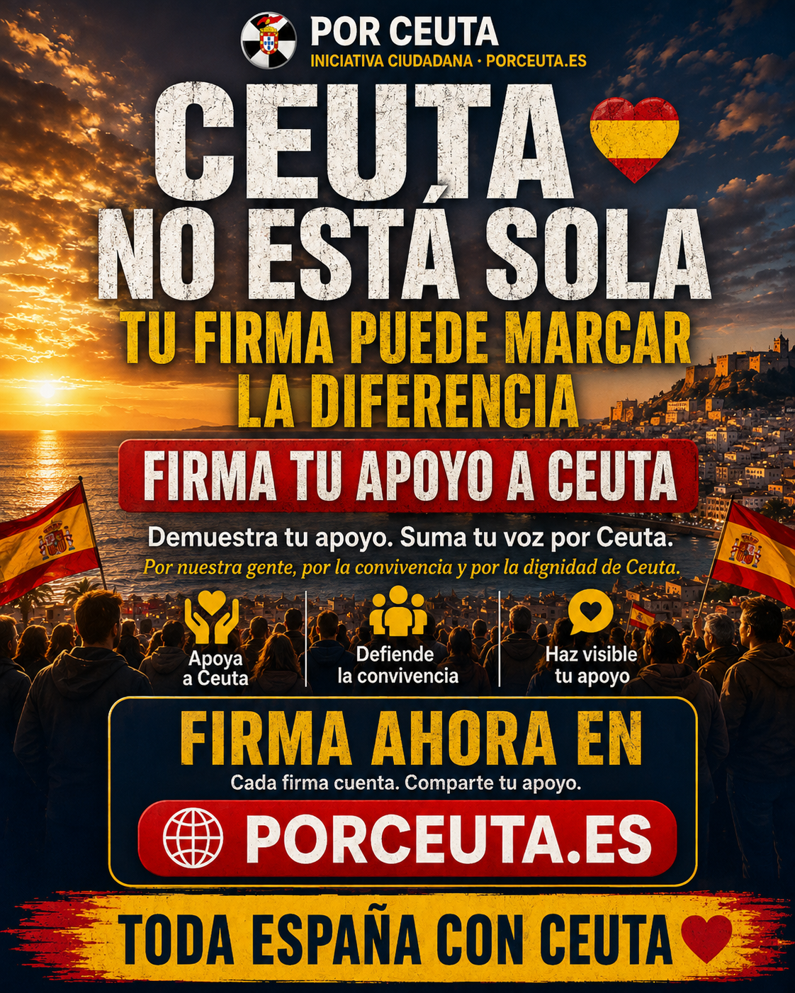 Social image “Ceuta is not alone”